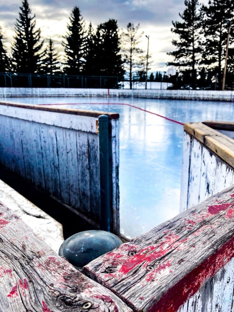 A view from the bench area of Lorelei-Beaumaris outdoor rink