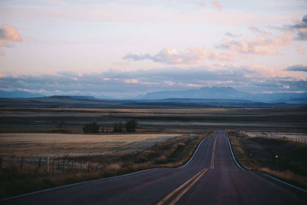 Montana road. Photo by Olivia Rutt